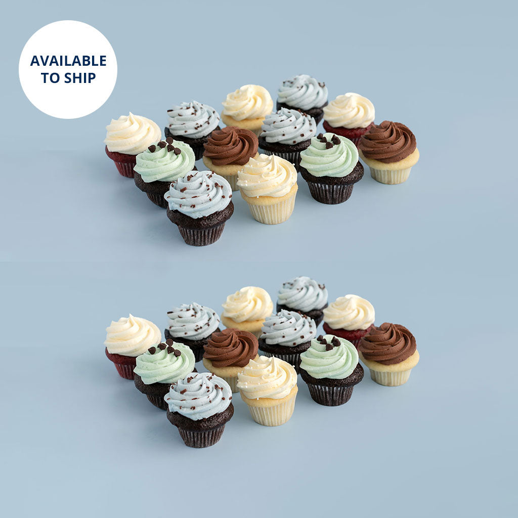 Blue Mini Cupcake Dozen | Two Pack