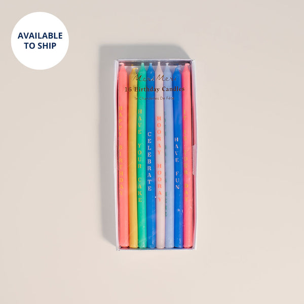 Meri Meri Birthday Candles | Shipping Only