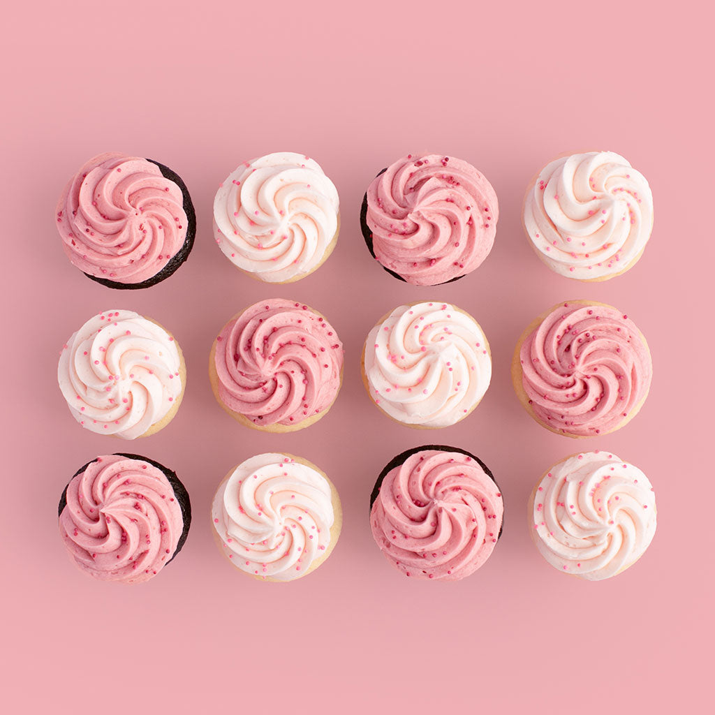 Pink Mini Cupcake Dozen