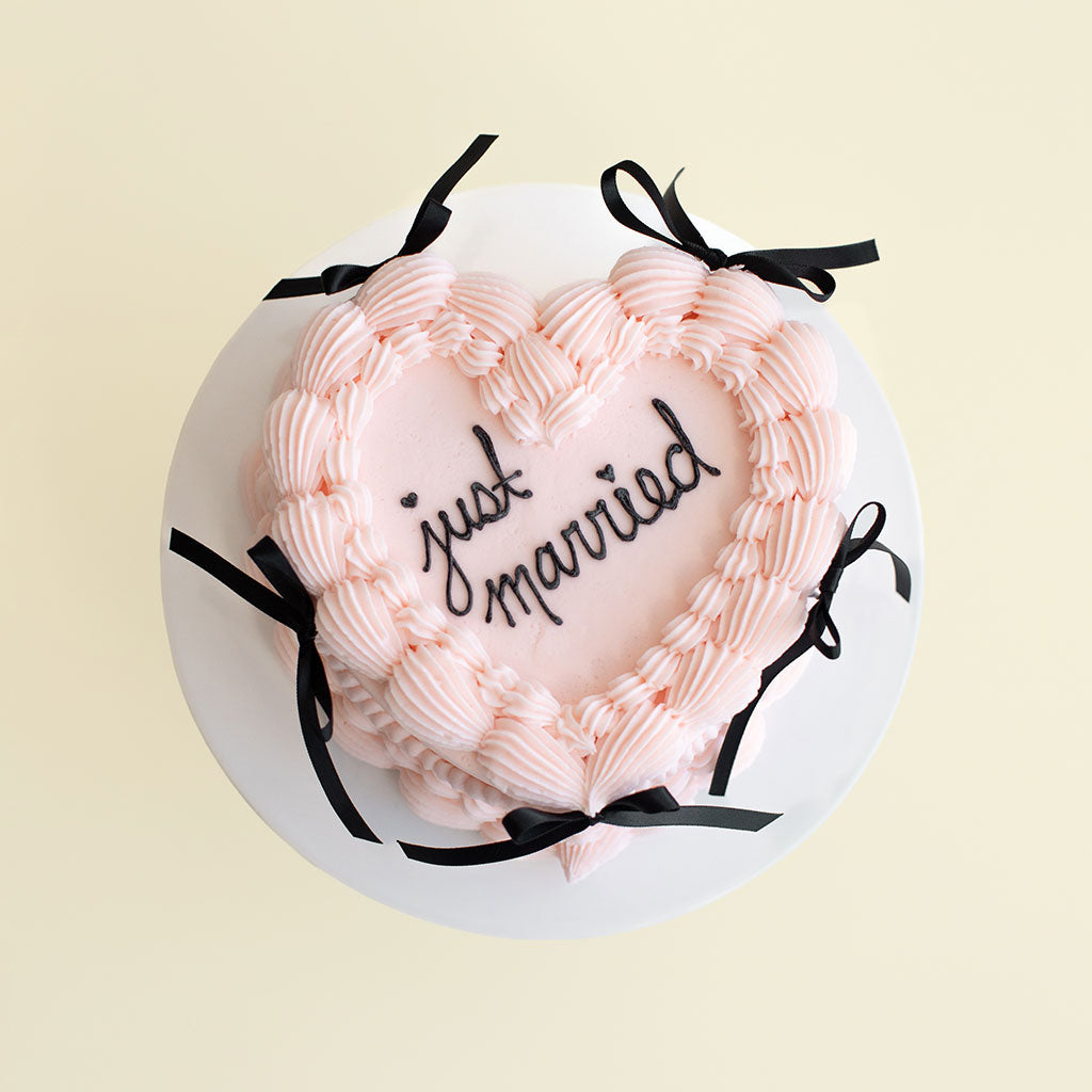 Heart Bow Cake