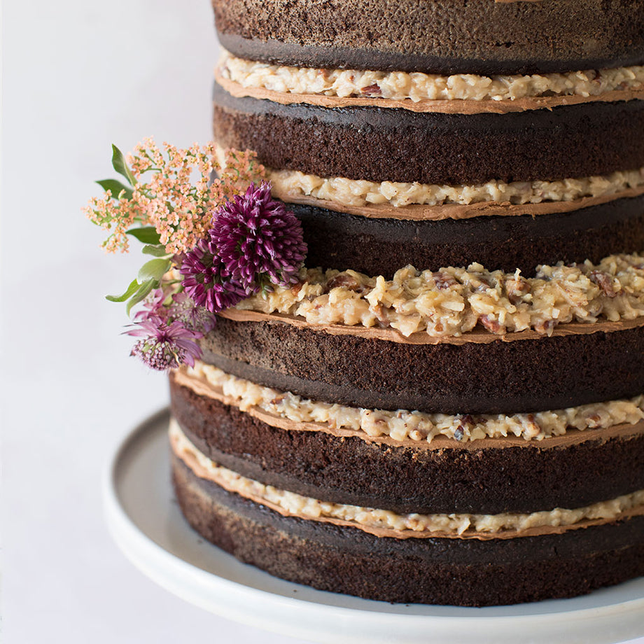Crave Cupcakes - Cakes | German Chocolate Tiered Cake