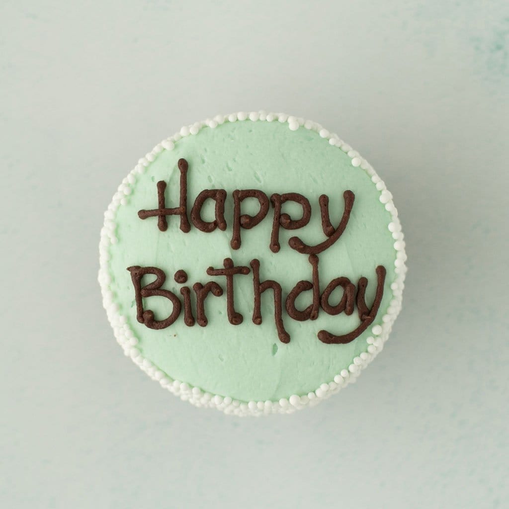 Crave Cupcakes - Happy Birthday Mint
