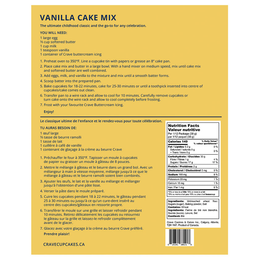 Vanilla Cake Mix Crave Cupcakes